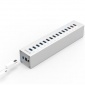 Orico USB3.0铝制分线器拓展多接口转换器笔记本电脑hub带电源
